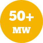 50 MW+ Power Installed