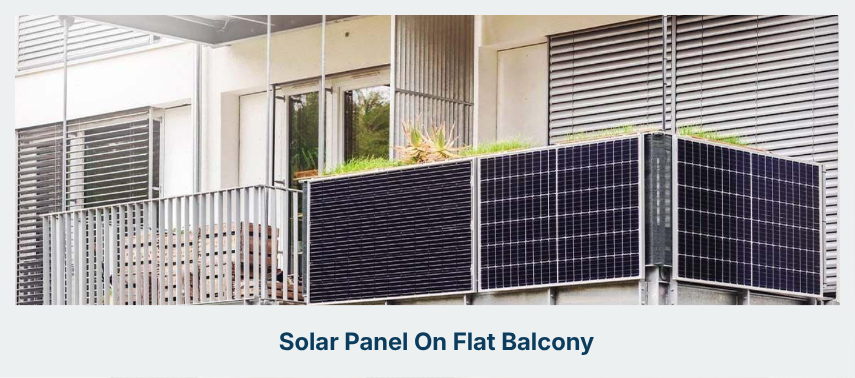 Solar Panel On Flat Balcony